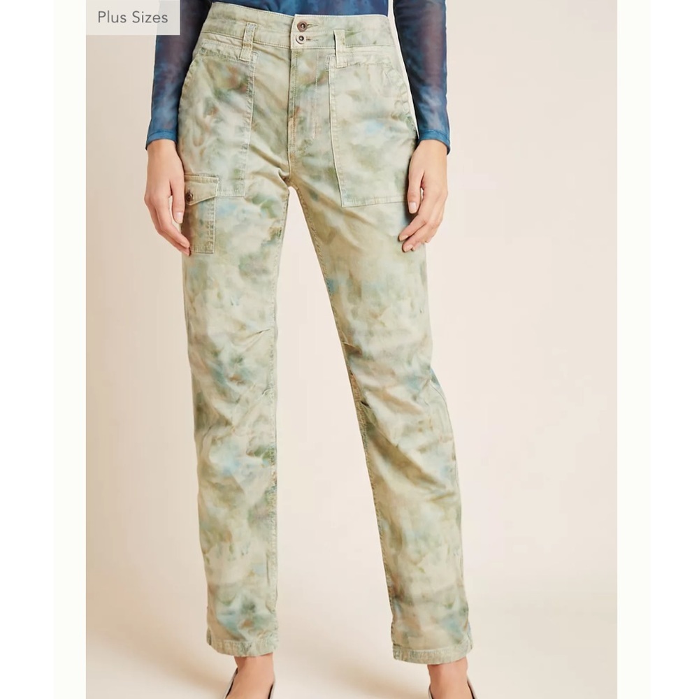 Anthropologie Wanderer Cargo Pants green